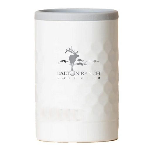 WHITE GOLF DIMPLE SIC CAN COOLER